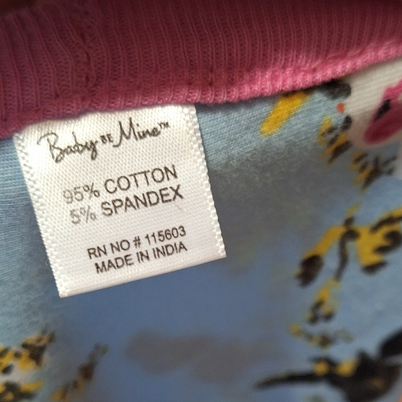 Baby Be Mine Blue Floral Pink Floral Roses Blanket 31" x 31" Reversible Nursing - Picture 4 of 5